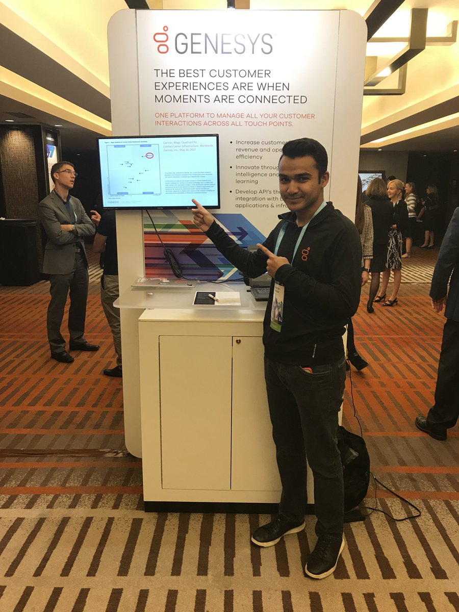 AppFoundry's tweet photo. . @Genesys is here at #CXCHANGE2018 to support a great partner @GetCyara and share how they connect with our industry leading #CX solutions to empower our joint users to provide the best experiences for their customers. Learn more on the marketplace: https://t.co/oa5ESllE4Y https://t.co/3qkiYvJLmi