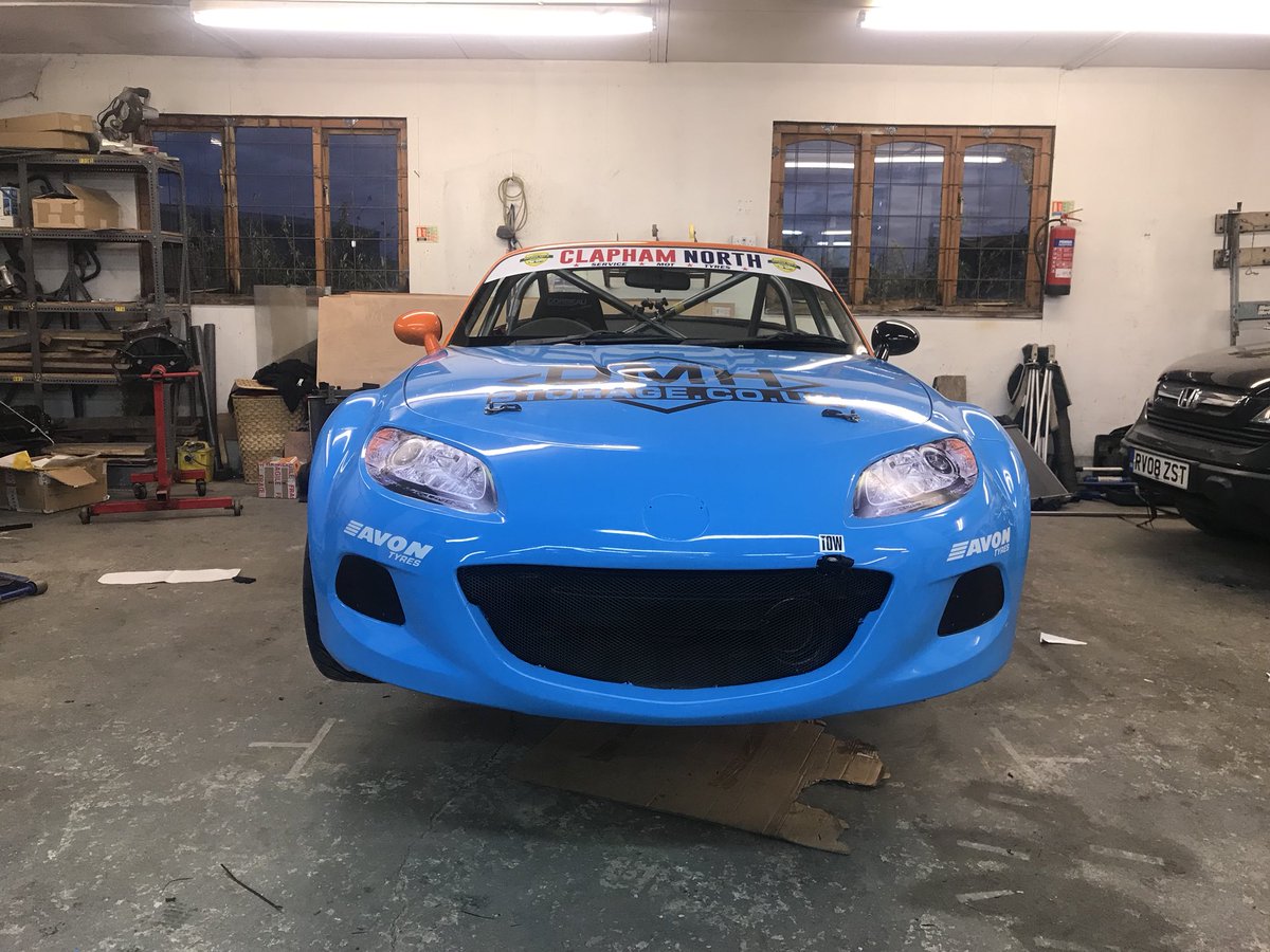 AidanHills8's tweet photo. Here she is our 2018 @MX5SuperCup race car, ready to go to battle this weekend at Silverstone for round 1/2/3 of the championship! Canβt wait to get back in the car on Friday #AH8 #Silverstone #mx5supercup #TCRUK @BrsccHQ @TCRUK_series https://t.co/QMMsEo3Snf