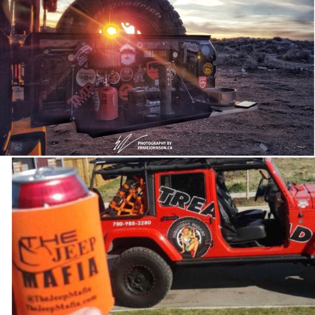 THEJeepMafia's tweet photo. #Shoutout to our #CanadianJeepers @VagabondExped & @treadheadgarage both loving & living the #JeepLife throughout the northern & southern borders.....@treadheadgarage representing at #moab2018 ππ¨π¦ππΌ #JeepWave https://t.co/devpb0Z3NY