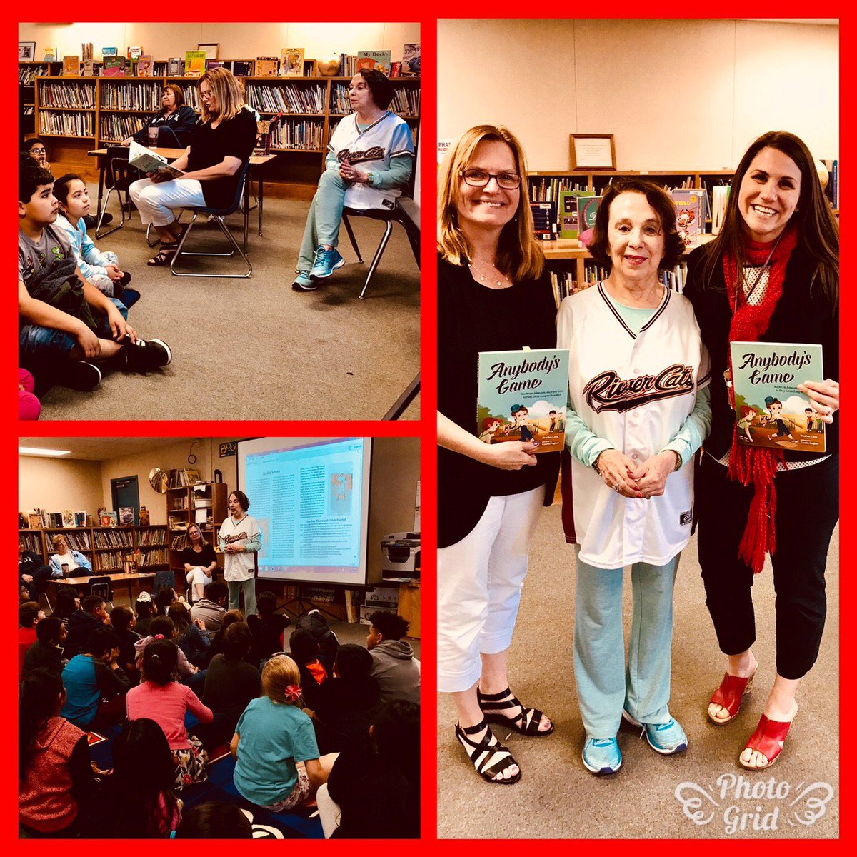 YCUSD's tweet photo. Lincoln School Reading
Author Heather Lang of book Anybody’s Game reads to Lincoln School’s elementary students a real-life story of a girl named Tubby that just wanted to play baseball. #GoKathryn #GoTubby #fromstoriestopaper #read #lincolnvikings https://t.co/peSzmcNjud
