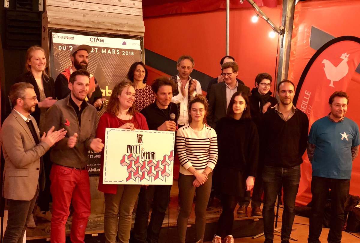 #CIAMLABS3 👉 Un grand bravo à l’équipe #B3 qui remporte le Prix du projet de Demain remis par Mathieu Rozieres CEO de @_Black_Euphoria 🎉 En présence de <a href="/pascallorne/">Pascal Lorne</a> 👌