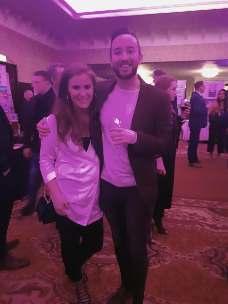 Wearing white to an event with free food... straddling a dangerous line between foolish and brave! <a href="/restawards/">IrishRestaurantAward</a> #FoodOscars #wishusluck