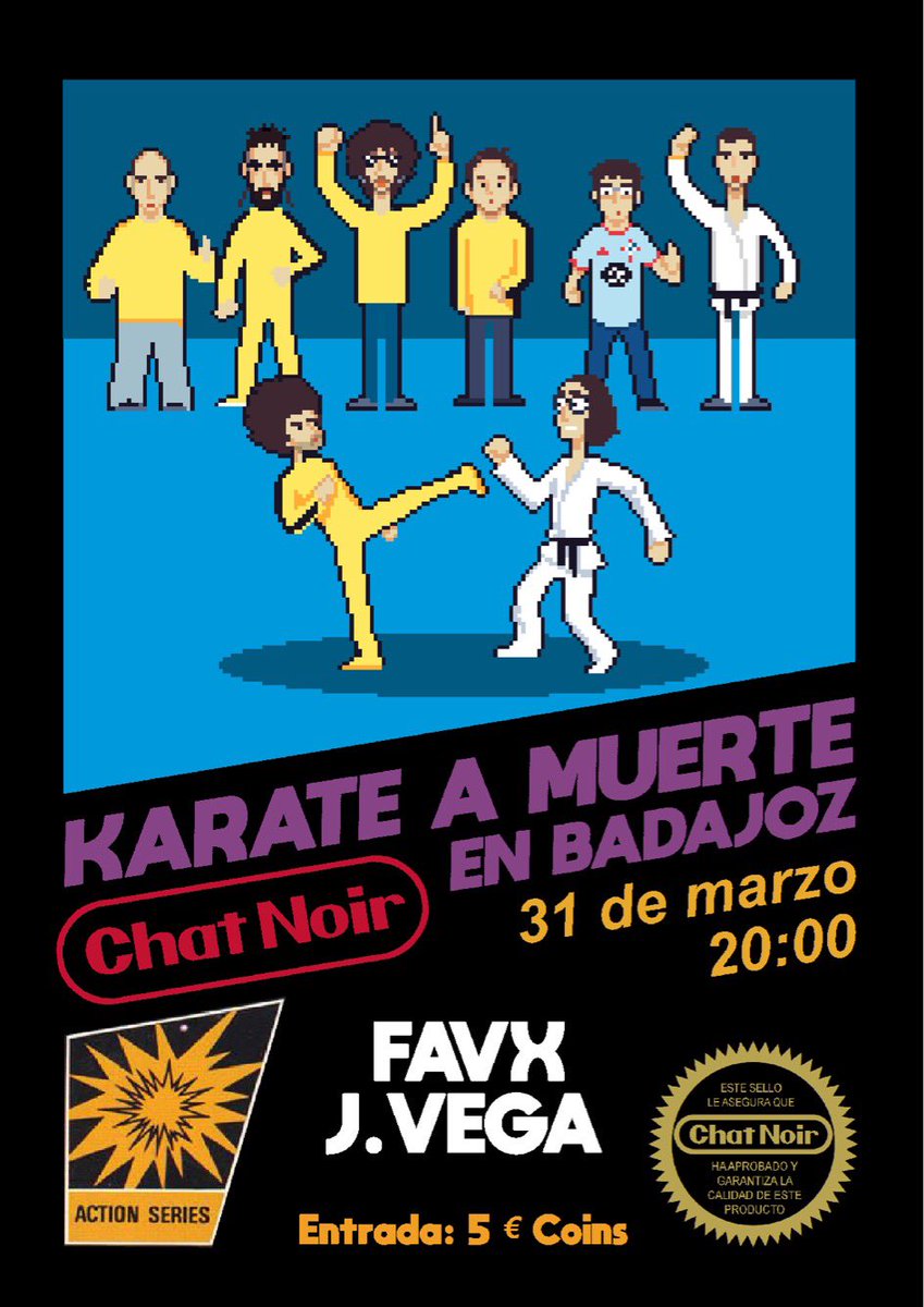 ClemKIlustra's tweet photo. Karate a muerte... #pixelart #jvega #favx #chatnoir #nintendostyle #nintendo #gamers #drawing #karate #picoftheday #instagood #caceres #badajoz #extremadura #clemkilustracion https://t.co/w9qfFemv76