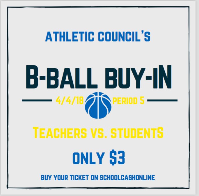 bossathletic's tweet photo. Hey Bulldogs! The teachers VS students buy-in is back! Purchase your ticket for a low cost of $3 today! There will be raffles sold and we will be giving our many free prizes! Definitely a game that you don't want to miss! https://t.co/NQIqsr3n5S