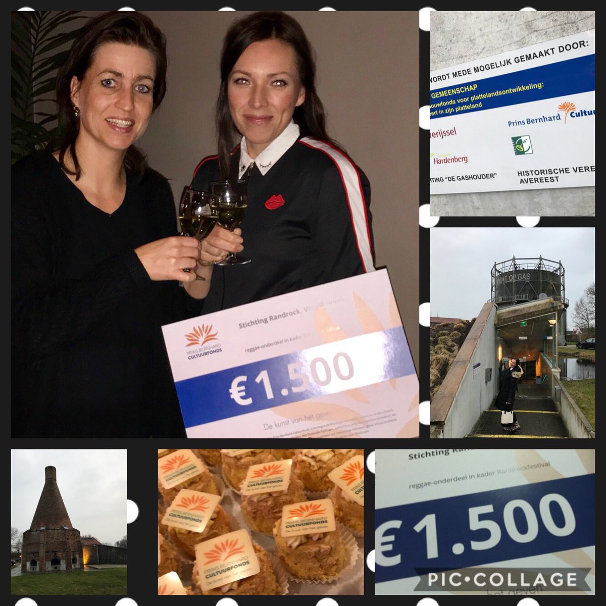 Wauw, wat super! Een mooie cheque ontvangen van het @CultuurfondsOv voor de extra programmering van onze Food &amp; Reggaelounge #chequeuitreiking #reggae #festival