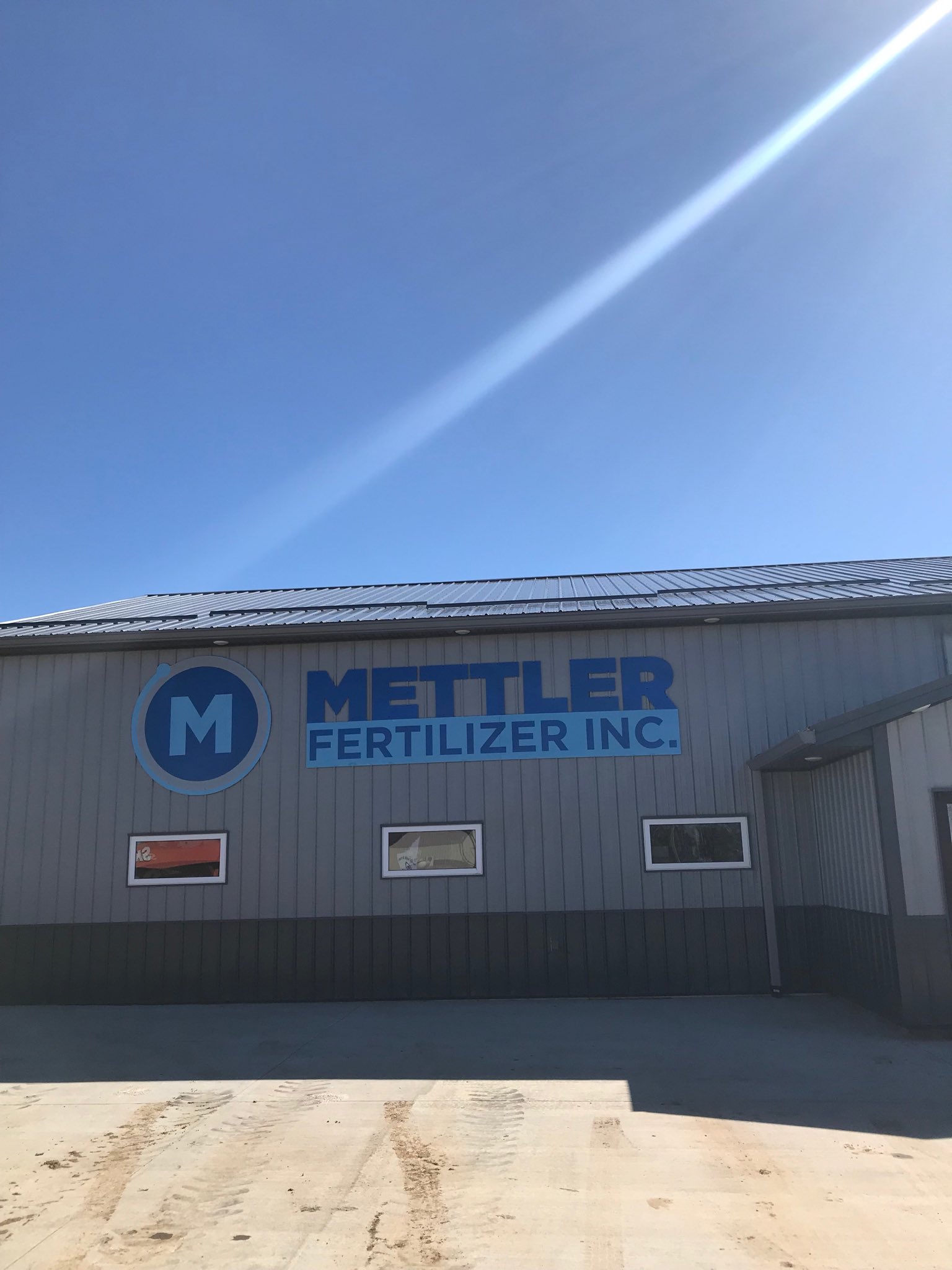 Mettler Fertilizer on Twitter "Got a new sign installed on the office
