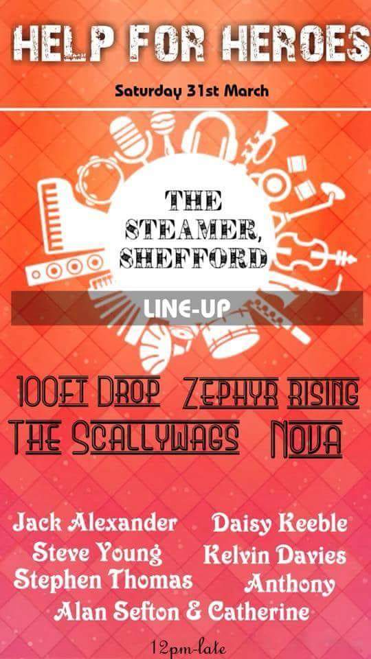 This Saturday at The Railway Steamer in Shefford.........
