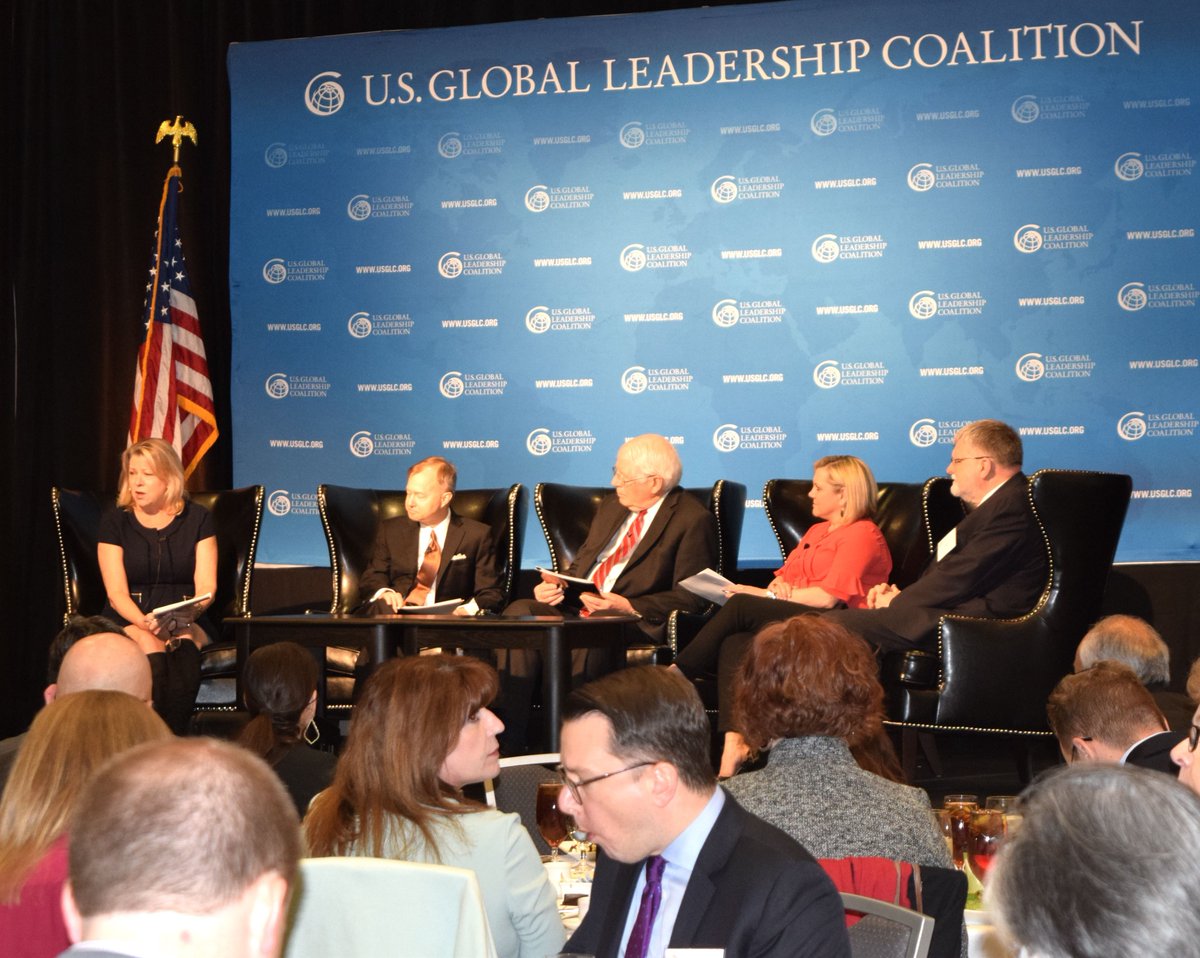 NCSecState's tweet photo. Great, thoughtful dialogue today at the @USGLC luncheon on the importance of global engagement & why it matters to NC. Many thanks to @RepDavidEPrice & the panel of experts who underlined how interconnected we all are & why we must continue to reach across borders.#USGLCNC (~EFM) https://t.co/Qy46XGZBjC