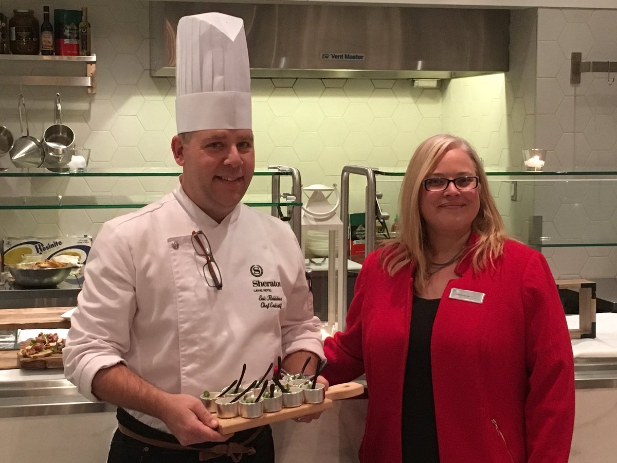 Steph_Alcaraz's tweet photo. Les délices de @Robidouxeric, au @SheratonLaval! #experiencelaval #portraitdechef @cinqfourchettes https://t.co/WAY1Q4MkJ9