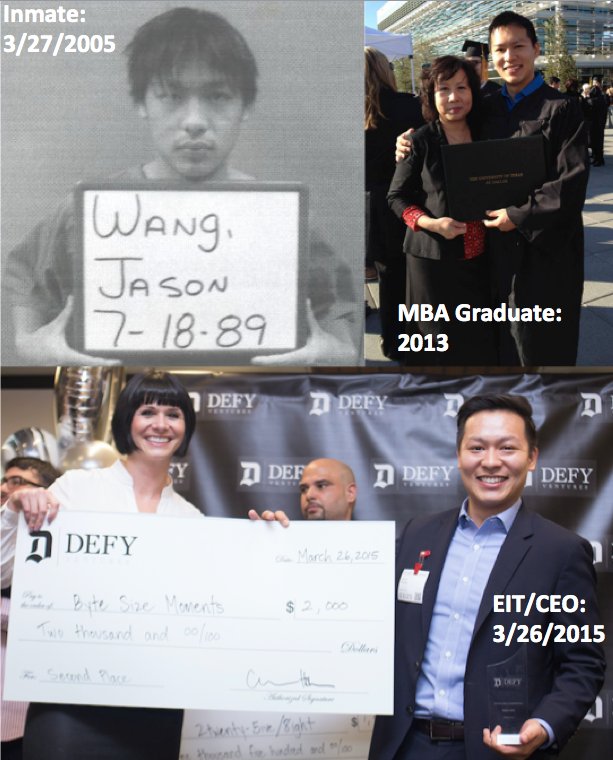 JasonWaang's tweet photo. Today marks my 1 year anniversary as a free man after a 12-year sentence.
I hate who I used to be. How could I have been so stupid... so selfish?
#DefyVentures gave me a 2nd chance and now, I've dedicated my life to doing the same for others.
Don't we all deserve a second chance? https://t.co/FMQOc9NgIO