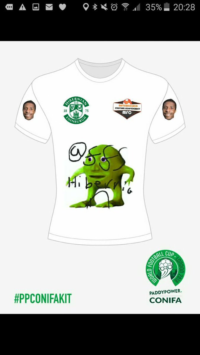 18GR75's tweet image. @paddypower #PPCONIFAKIT This is the official @ffshibernian kit which Matabeleland can use
