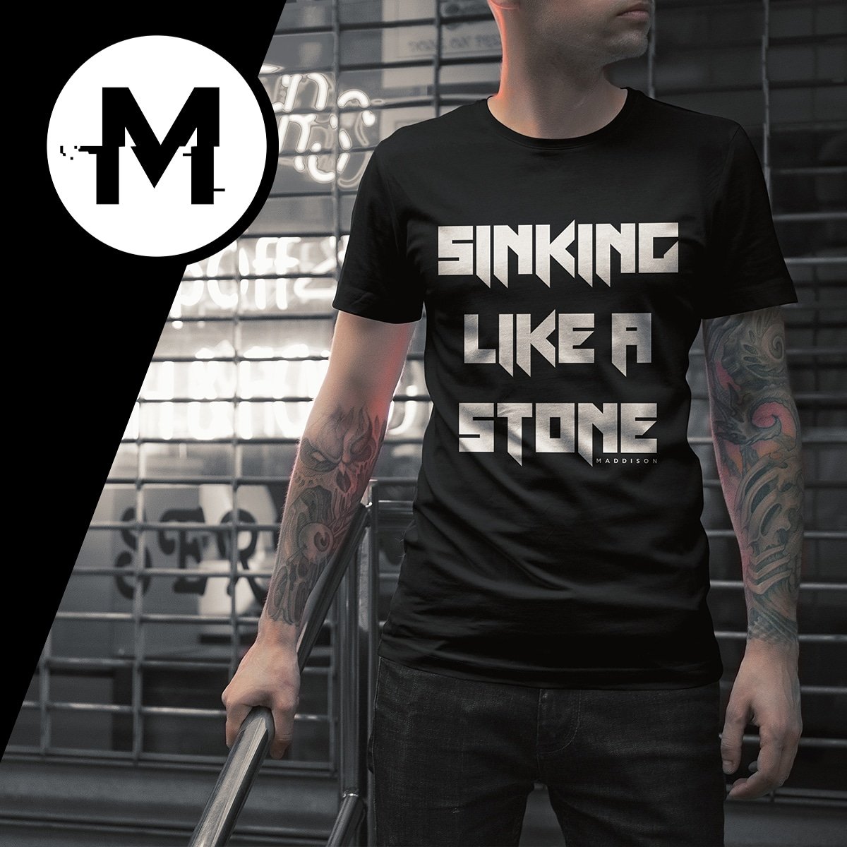 Maddisonband's tweet photo. Another of our new tees. Out now.
Link here: https://t.co/7kMxN3fgSS 🤘🏻
➡️ Worldwide shipping
➡️ Range of sizes
➡️ More styles on the store
#merch #threads #apparel #tshirts #onsale #maddison #sinkinglikeastone #hotoffthepress #music #musicismylife #band #musicians https://t.co/Y0KJuTkjKt