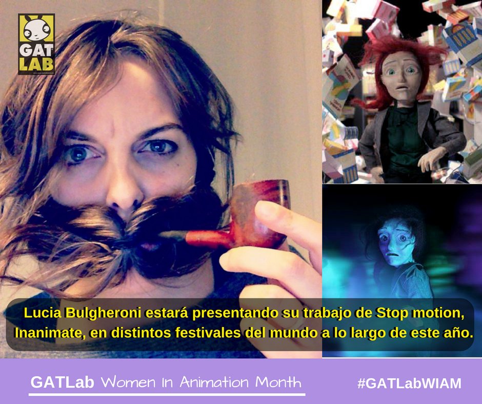 GatLabAnimation's tweet image. LUCIA BULGHERONI
Este año su trabajo &quot;Inanimate&quot; se proyectará en distintos festivales del mundo y ha sido seleccionada por los #ANNECY.
#GATLabWIAM #Animacion