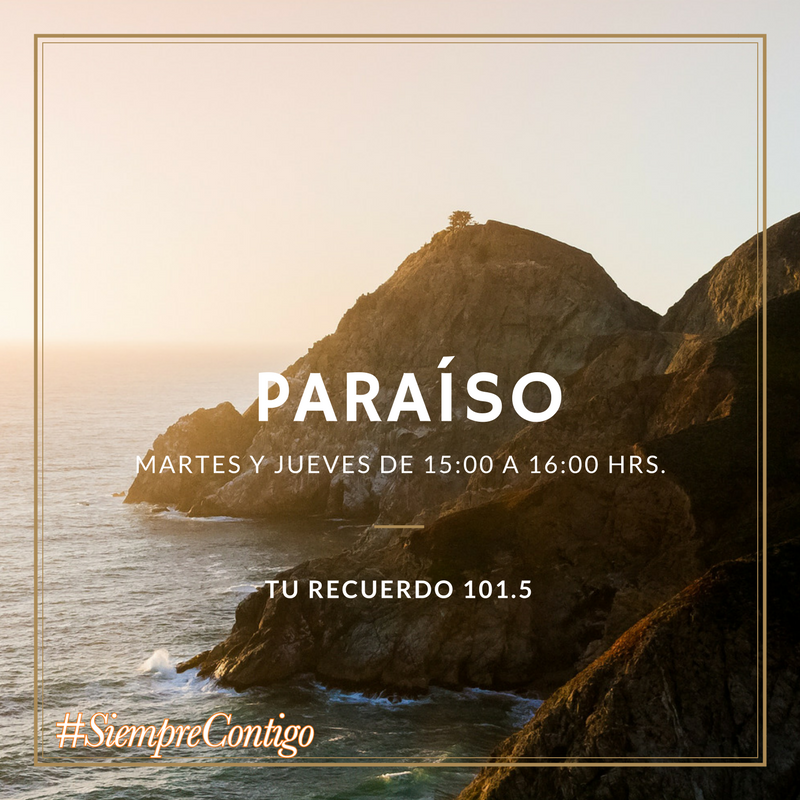 TURECUERDO1015's tweet photo. Llega el programa más esperado del bajío #Paraíso https://t.co/tNtPENmJPi