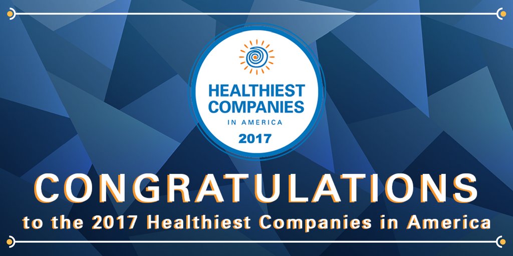 interactivehlth's tweet photo. We’re excited to introduce the 2017 Healthiest Companies in America. Find all our winners here. https://t.co/GZRctfVu3P  #HealthiestCos https://t.co/OPv3WRijWh