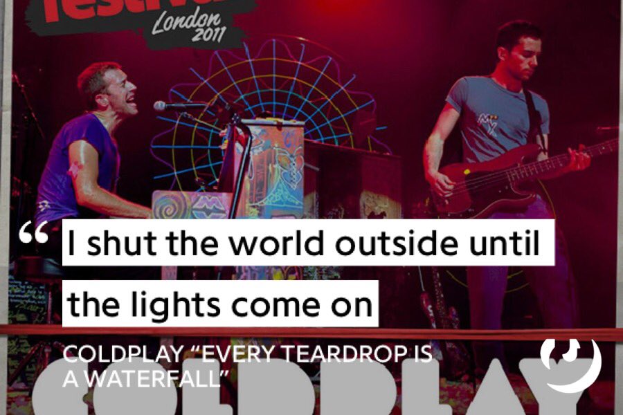 Coldplaylyric10's tweet photo. Every teardrop is a waterfall #ColdWar #DiaMundialDelTeatro #SemanaSanta2018 #GERBRA #BTSComeBackToMexico https://t.co/khWHa155YJ