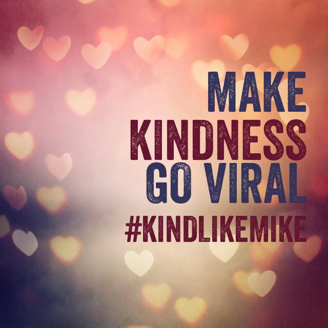 Tomorrow is the day! Will you please help us make kindness go viral? We are celebrating my brother's life by putting some extra love into the world. No kind act is too small, or too large. Here are the details: bit.ly/2I5FU1W
#KindLikeMike #March28