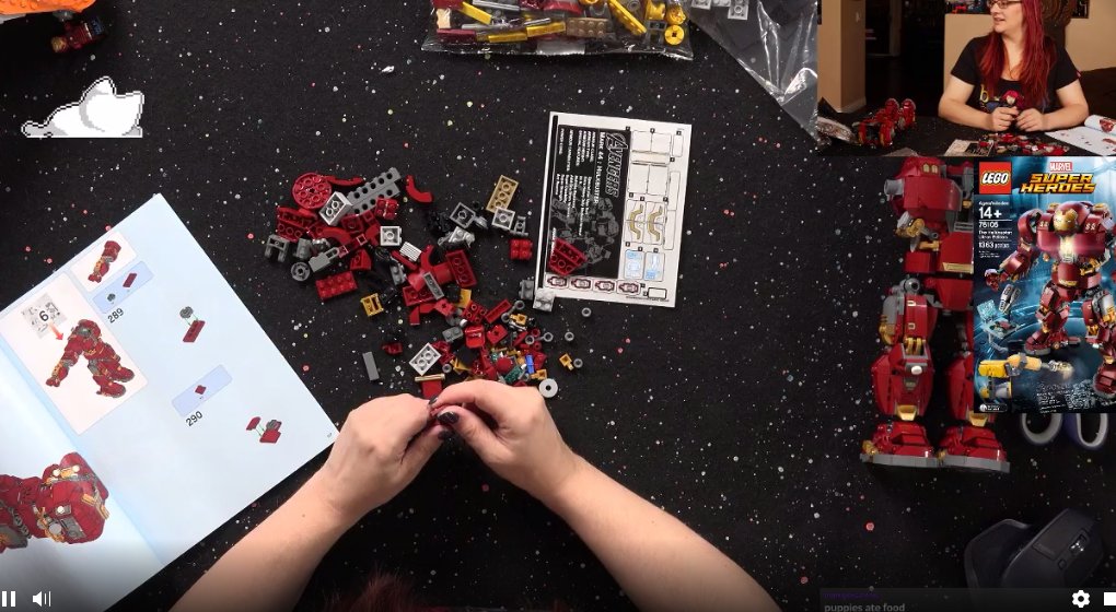 SquirrelGirlLV's tweet photo. Part 2 of the #LEGO hulkbuster ironman build, come say hi! https://t.co/rkkmZMBcUt #twitch #chatislife #MCU #brickbybrick https://t.co/wzK65PplXy