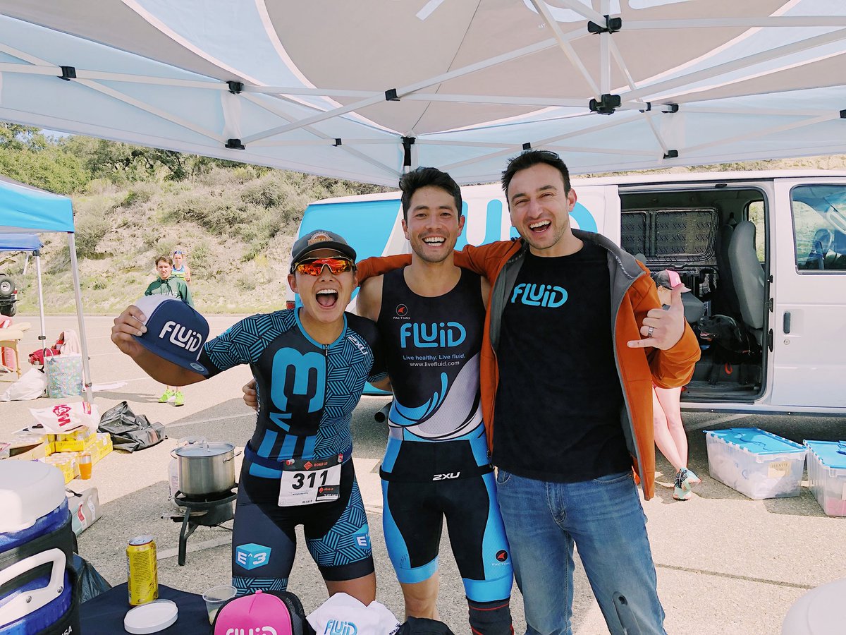 We had an awesome time @marchtriathlonseries this weekend! Great people, fun racing, and tons of Fluid on tap! #LiveFluid #triathlon #swimbikerun