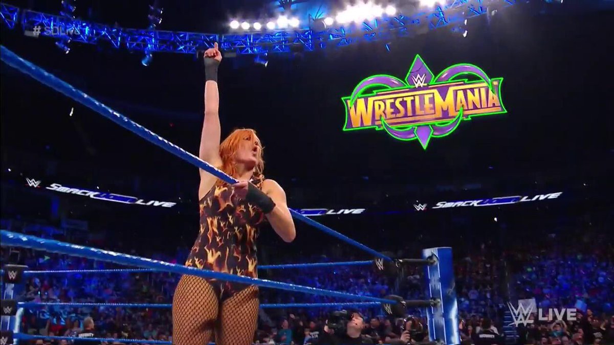 N_Ketter8's tweet photo. @BeckyLynchWWE went 2-0 tonight and took out 4 other competitors what a #StraightFire 🔥🔥 night!!! Good luck @MsCharlotteWWE and @REALBobbyRoode next week! #RobeWarriors #TeaX #WWEMMC https://t.co/rc5mj9tcC4
