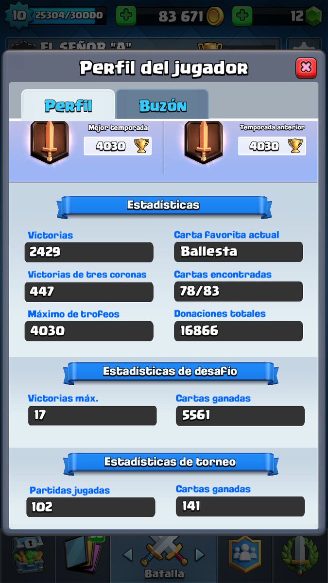ElSeorA1's tweet photo. Busco equipo competitivo de clash royale pb: 4030 victorias maximas:17
Soy fiel y Me gusta el competitivo.
#ClashRoyale https://t.co/KQWc2VH2Xj