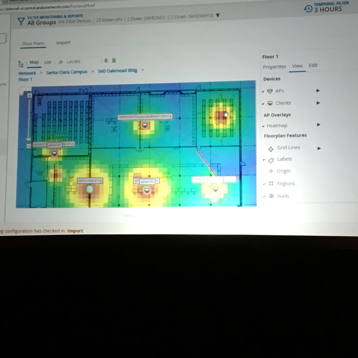 Trentf_CA's tweet photo. Yes #arubacentral supports #visualrf #ATM18 https://t.co/Pf71ynaBZQ