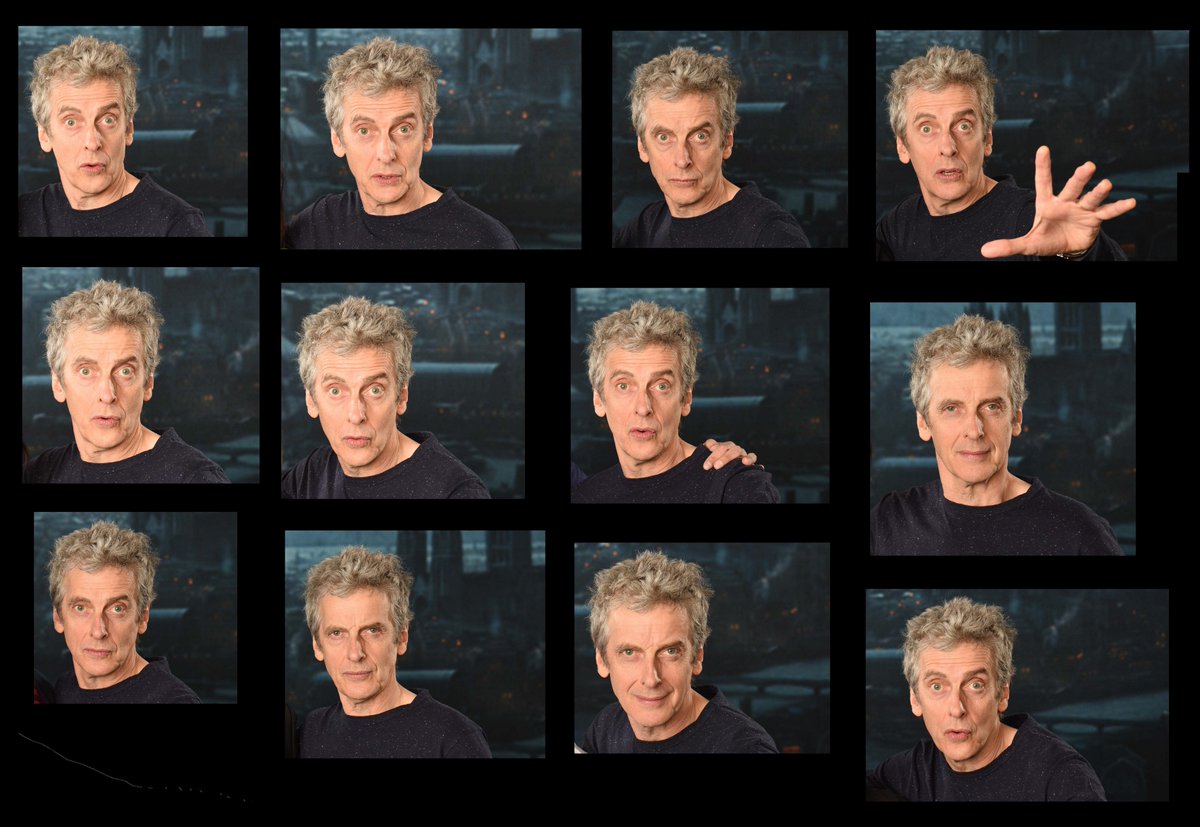 Neetspage's tweet photo. just thought I'd drop this here - many faces of peter capaldi from sunday photoshoot #regen4 https://t.co/GfqnPGskKA