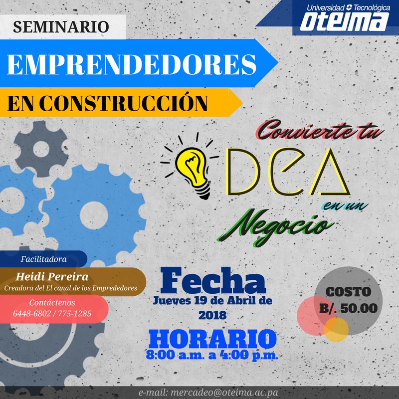 unioteima's tweet photo. Inscríbete en la conferencia de Emprendedores en Construcción y convierte tu idea en un negocio.
#emprender #emprendedores #idea #canalemprendedores #oteima https://t.co/iotq32Wp7I