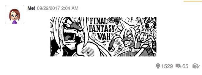 ~One of my favorite Miiverse posts~ #Waluigi #FinalFantasy #Wah 