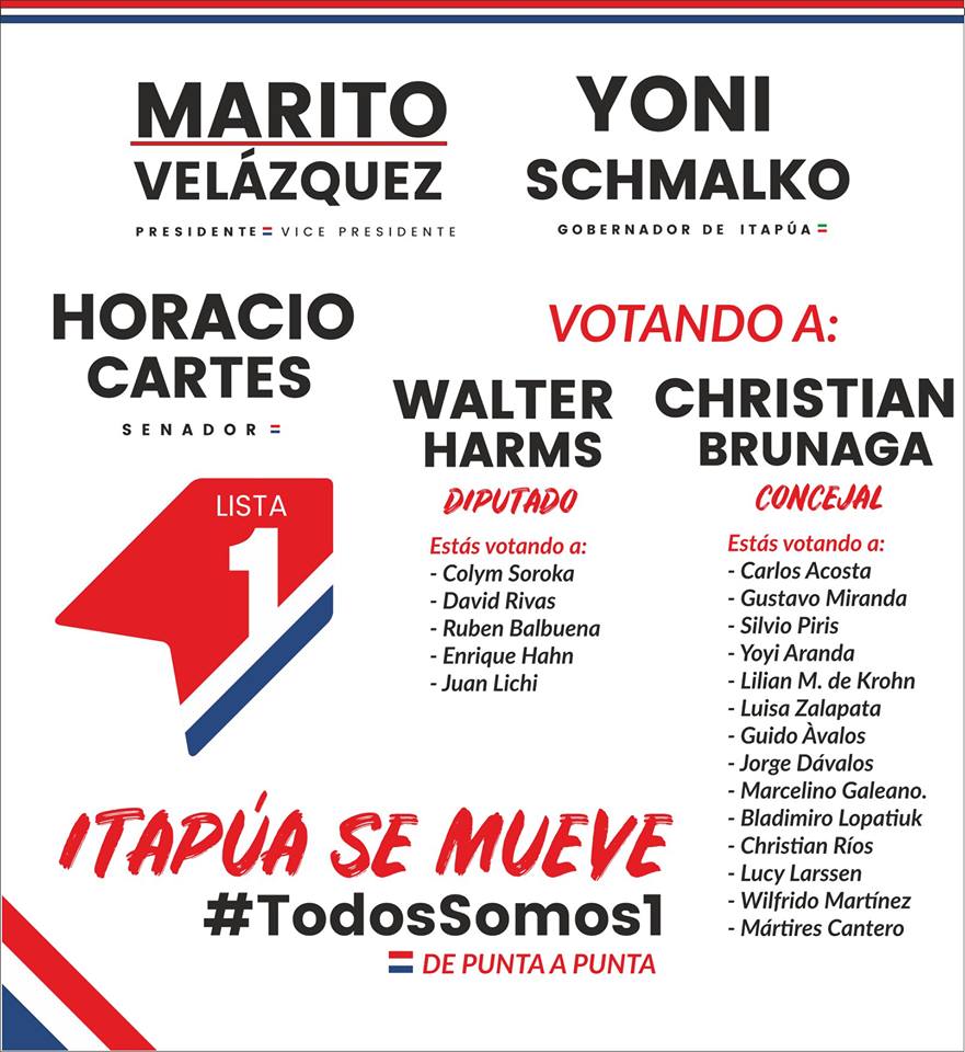 LGneiting's tweet photo. La unidad es importante para obtener un triunfo aplastante.
 #Lista1 #MaritoPresidente #HoracioSenador https://t.co/fIFqMqCyee
