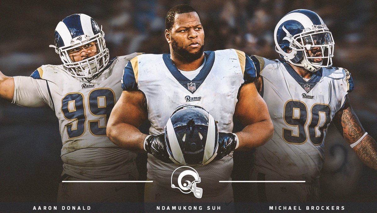 RamsNFL's tweet photo. .@AaronDonald97 + @NdamukongSuh + @MichaelBrockers = 😱😱😱

#LARams https://t.co/H651Xn7zfM