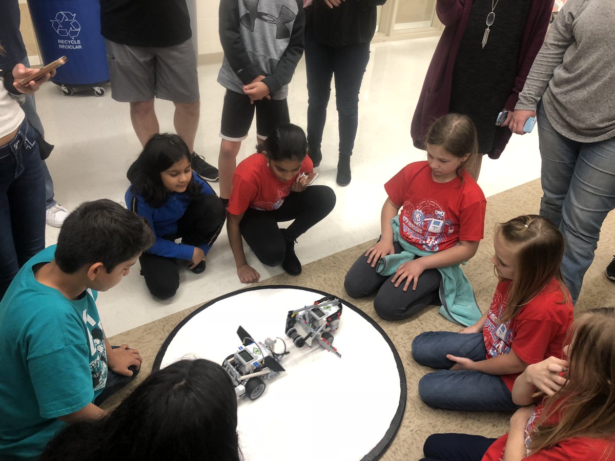 First Robotics Competition of 2018!  Birdville Elementary BOTS vs. Trinity Meadows Intermediate-Keller ISD!  #bisdshines