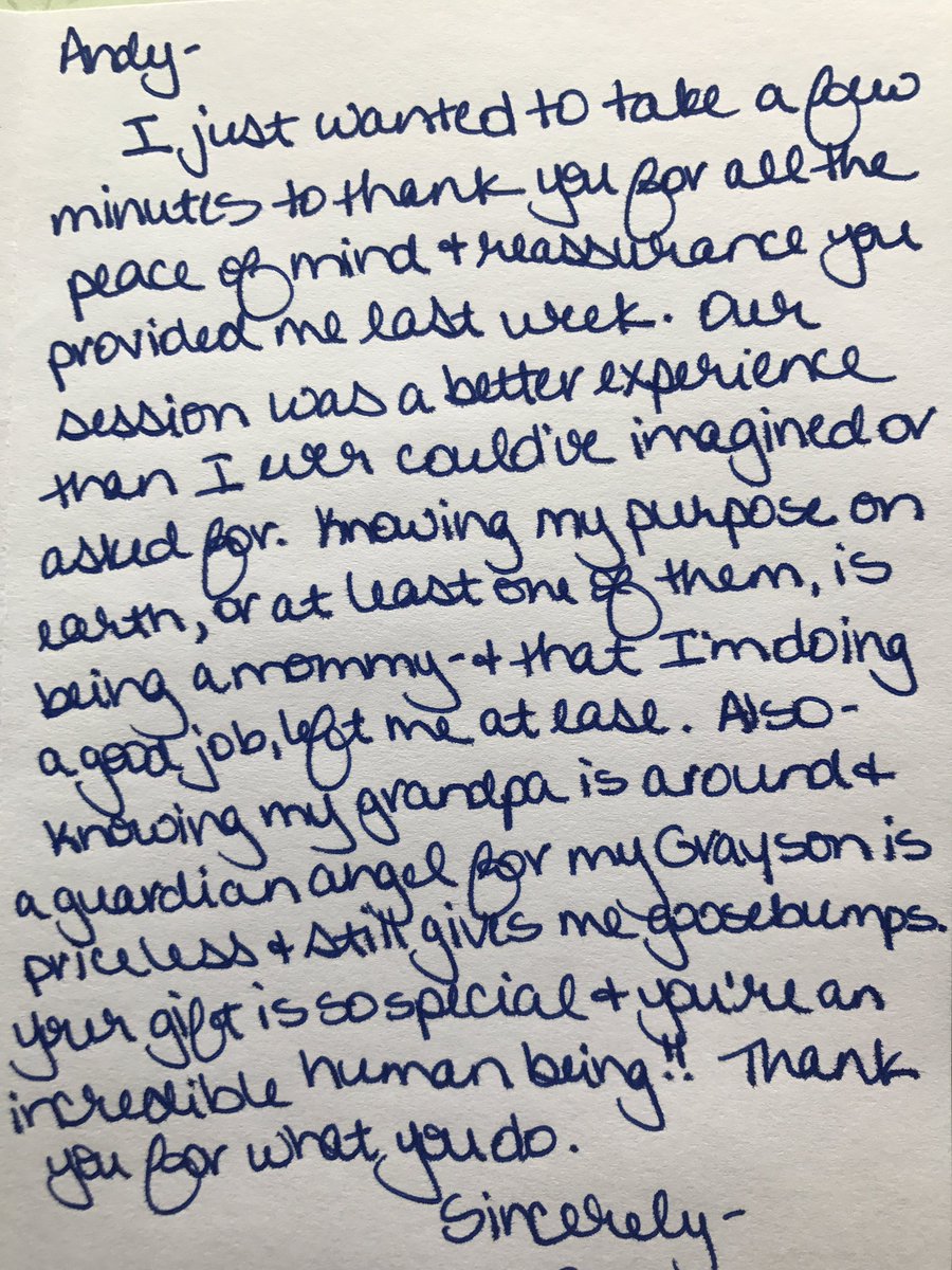 AndysIntuition's tweet photo. Received this super nice letter from a client. It made my whole day &amp; reminded me why I love my job so much. Feeling blessed. https://t.co/jIgPZHBDpt