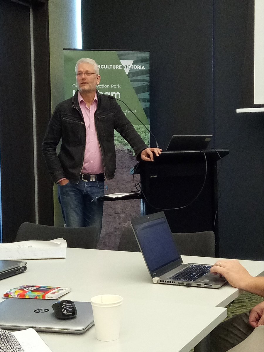 SoilCRC's tweet image. Dr Richard Doyle, from @UTAS_ and Program Leader for #soilCRC speaking at the workshop for Projects 2.1 and 2.2. @VicGovAg #scopingstudy