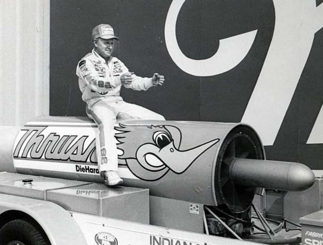 Happy Birthday to Cale Yarborough! Seen here riding a jet engine 