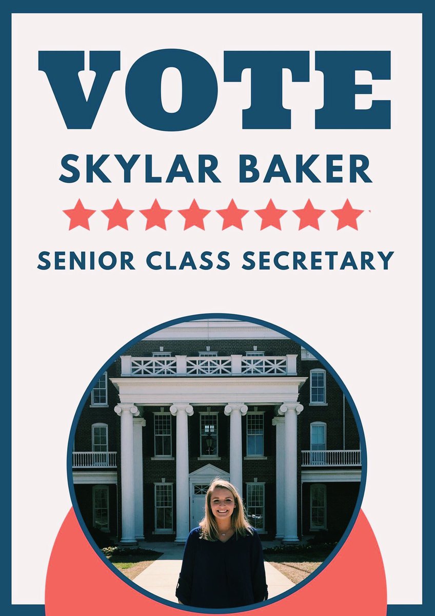 ASAalpha's tweet photo. Vote for Skylar for Senior Class Secretary &amp; Corinne for SGA Senator!  Here is the link to vote: https://t.co/A7kMuDxiPc https://t.co/LegfjFj7L2