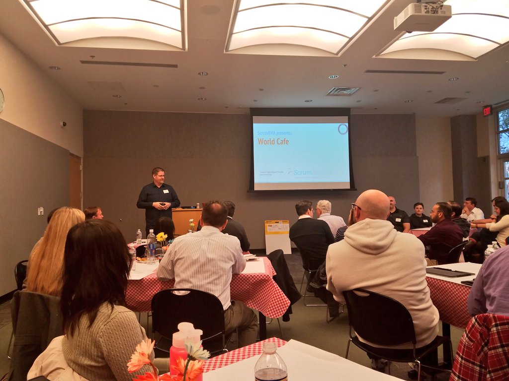 Scrum RVA World Cafe starting now!