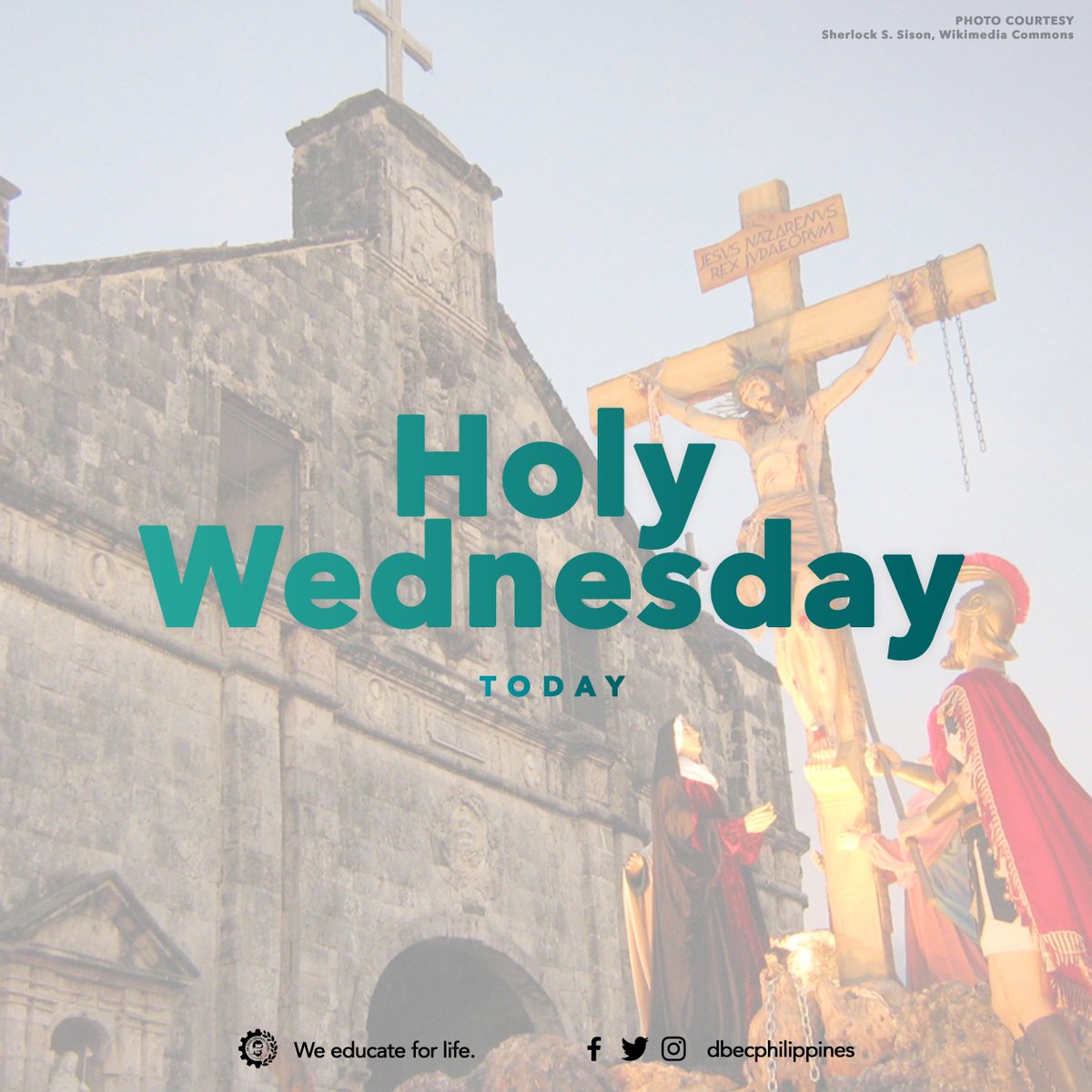 dbecphilippines's tweet photo. Today is Holy Wednesday! In some Philippine provinces, the long procession of the Passion of the Christ statues is observed. #lentweek https://t.co/CdHen29nxy