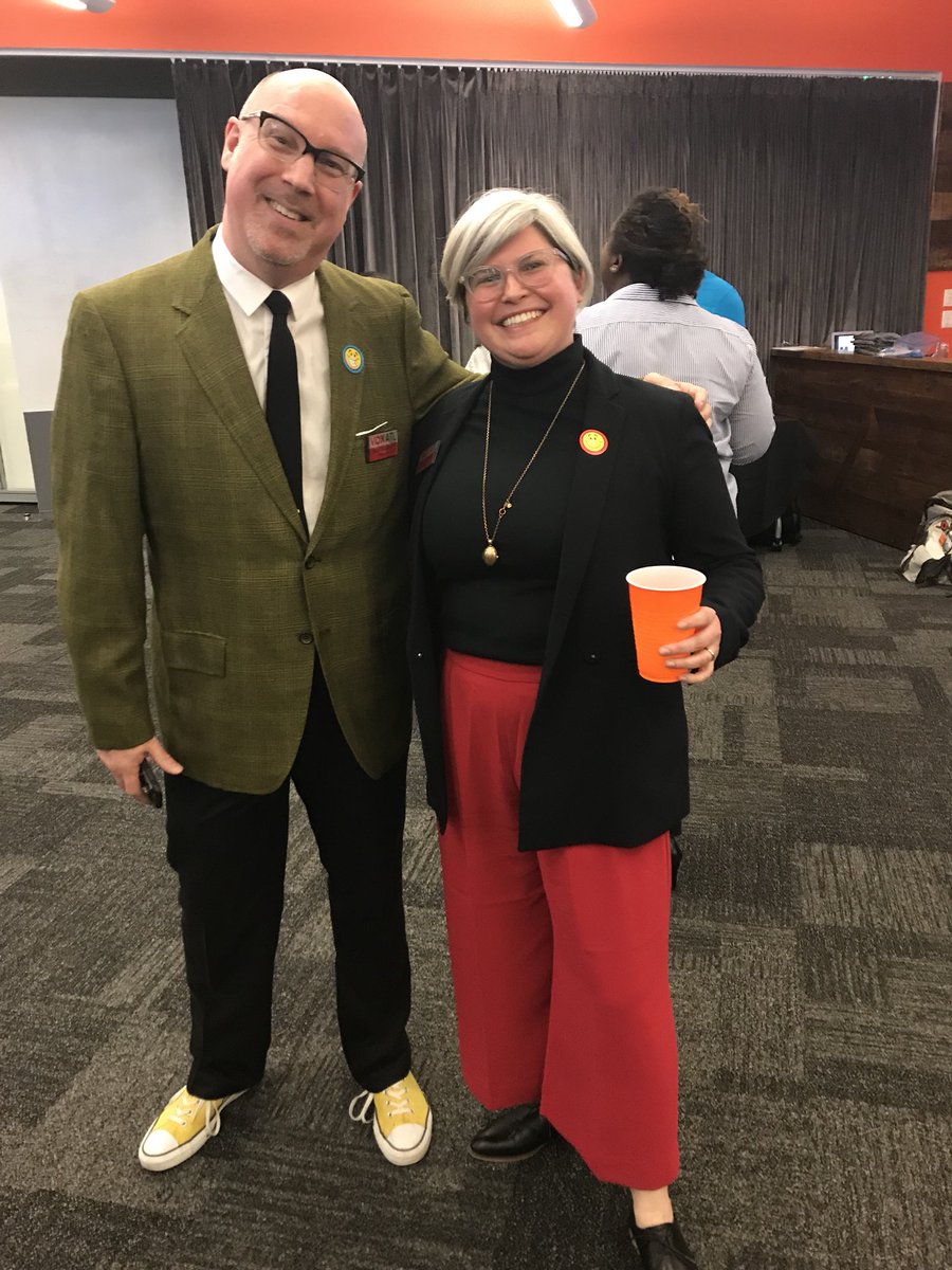 VOXROXATL's tweet photo. Best dressed #voxbee couple, @suzlandrum and @EldredgeATL! https://t.co/DcH8rzUVdc