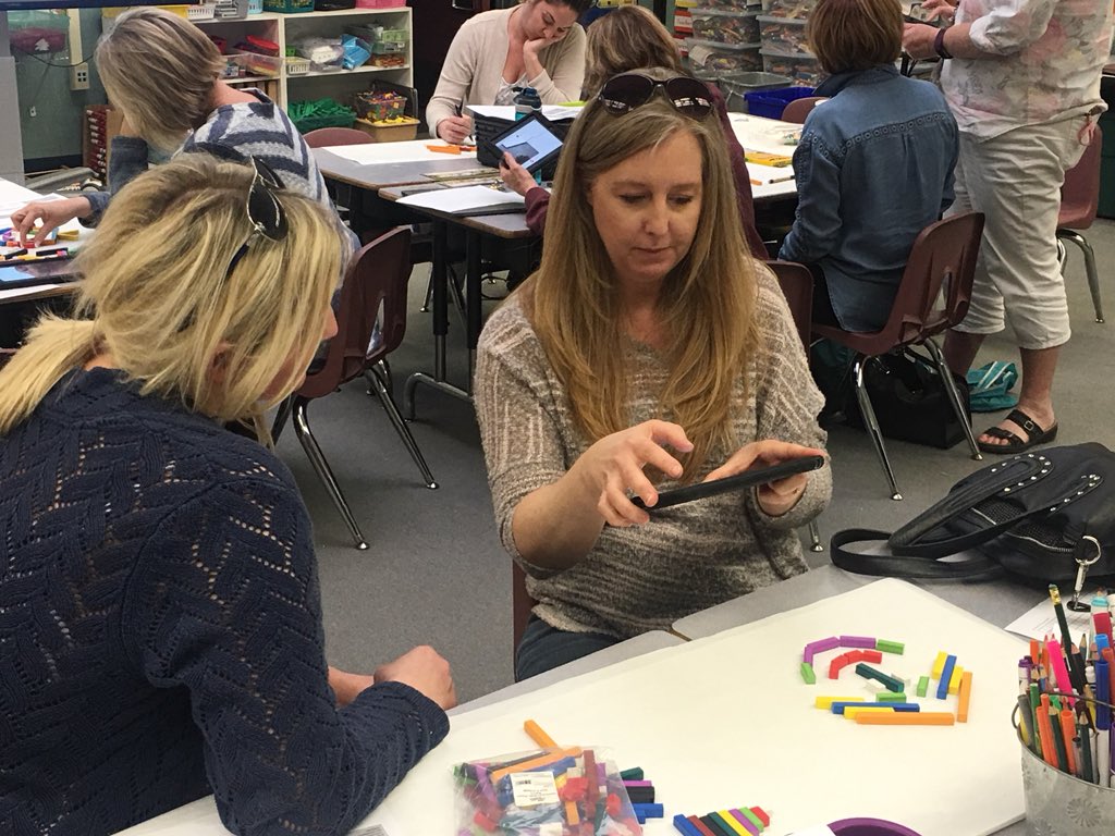 jamiedunc3's tweet photo. Awesome @TeachLEUSD teachers working with rods and posting on @Flipgrid #teachleusd #hundredface
Thank you @Simon_Gregg for your help today! #elemmathchat https://t.co/kW9lhKLsFe