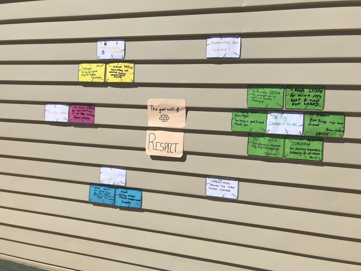 MrsBretag's tweet photo. ACPS Great Wall of RESPECT! Our CBL solution is starting to take shape! Come and check it out!! @AitkenCreekPS https://t.co/Bo8AF45HHY