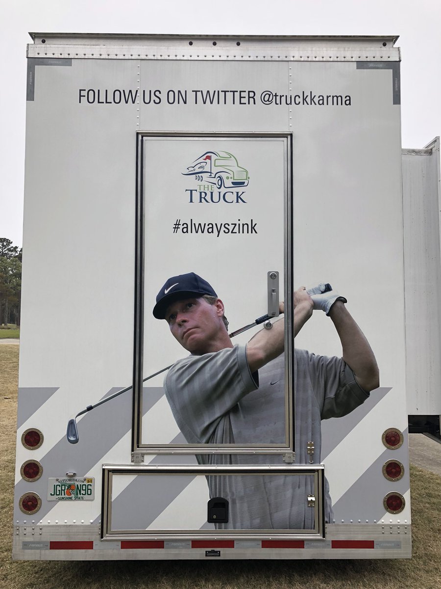 austincookgolf's tweet photo. Wow, huge honor to make it on the @WebDotComTour truck! Can’t wait until you guys let me take it for a spin! https://t.co/APaHLsrsPb