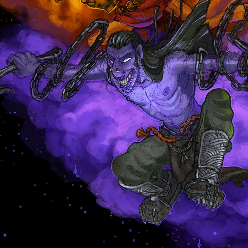 oddtaxonomy's tweet photo. Three Gods of the Circle of Glory. Ethem-Cailo, put-upon and pissed off God of Aspiration, The Helmsman, God of Void, hunts leviathans and makes people into throw-rugs, and Yawg-Nornus, Goddess of Unhallowed Dead. #fantasyart #conceptart #illustration #godslaughter https://t.co/FIajJ5PSXN