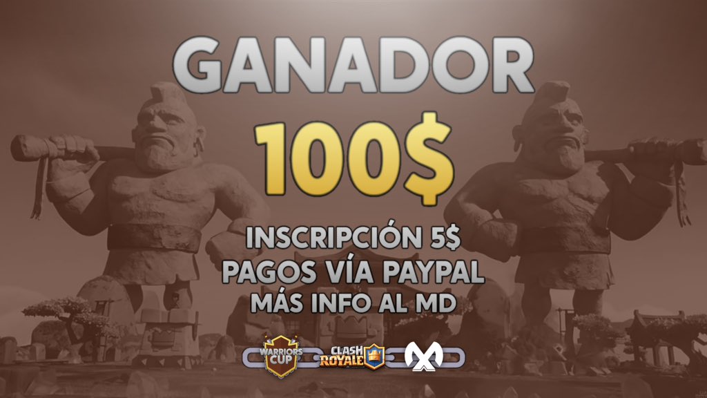 CGO_es's tweet photo. ¡INSCRIPCIONES ABIERTAS!

- Costó de entrada: 5,60 USD
- 1er Lugar: 100 USD

Más info al MD, no dejes a tu equipo sin participar!

#GoWarriors 🏆⚔️ https://t.co/Cbny0YSs0D