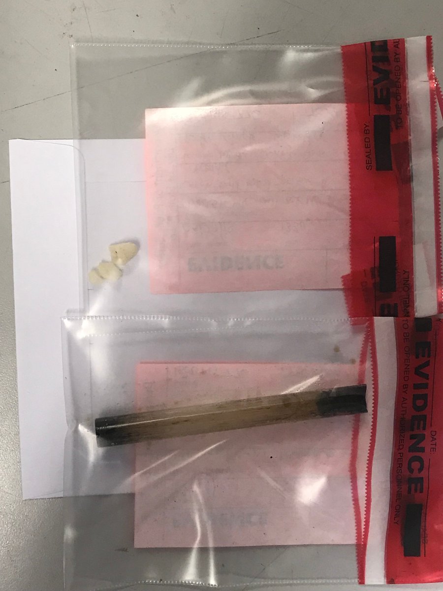 CSPTrafficUnit's tweet image. Narcotics K-9 Yodel at it again.  Alerted to the presence of contraband in a ¾ empty coffee cup, where a stem (smoking pipe) and plastic bag was found in the liquid.  Plastic bag contained three rock like pieces, which tested positive for crack cocaine.  Nice job Yodel!!