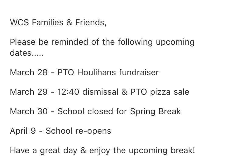 WCSPatriots9's tweet image. #marchupdates #patriotpride