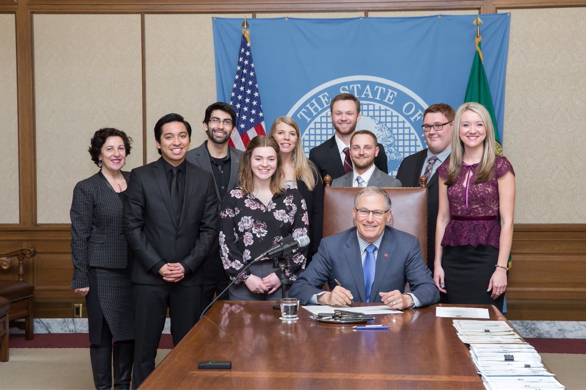WA Student Association (WSA) (@wastudents) on Twitter photo Excited to have had HB 1561 signed by @GovInslee! This bill provides our faculty the opportunity to develop free open educational resources as an alternative to expensive text books! Thank you <a href="/NoelFrame/">Noel Frame</a> & <a href="/M_Stambaugh_/">Melanie Stambaugh</a> for your collaborative effort with! Excited to have had HB 1561 signed by @GovInslee! This bill provides our faculty the opportunity to develop free open educational resources as an alternative to expensive text books! Thank you <a href="/NoelFrame/">Noel Frame</a> & <a href="/M_Stambaugh_/">Melanie Stambaugh</a> for your collaborative effort with!