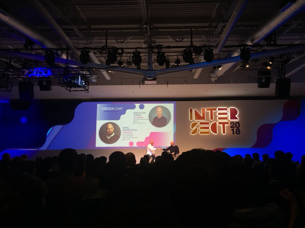 Jeffitout's tweet photo. “Any idea being discussed more than once (aka “in the swirl”) is probably a good one.” “A good sign for a venture bet is everyone’s ignoring it.” “The Internet should be the new Silicon Valley...a global city.” - Mark Andreessen #UdacityIntersect https://t.co/gKhQUkMJir