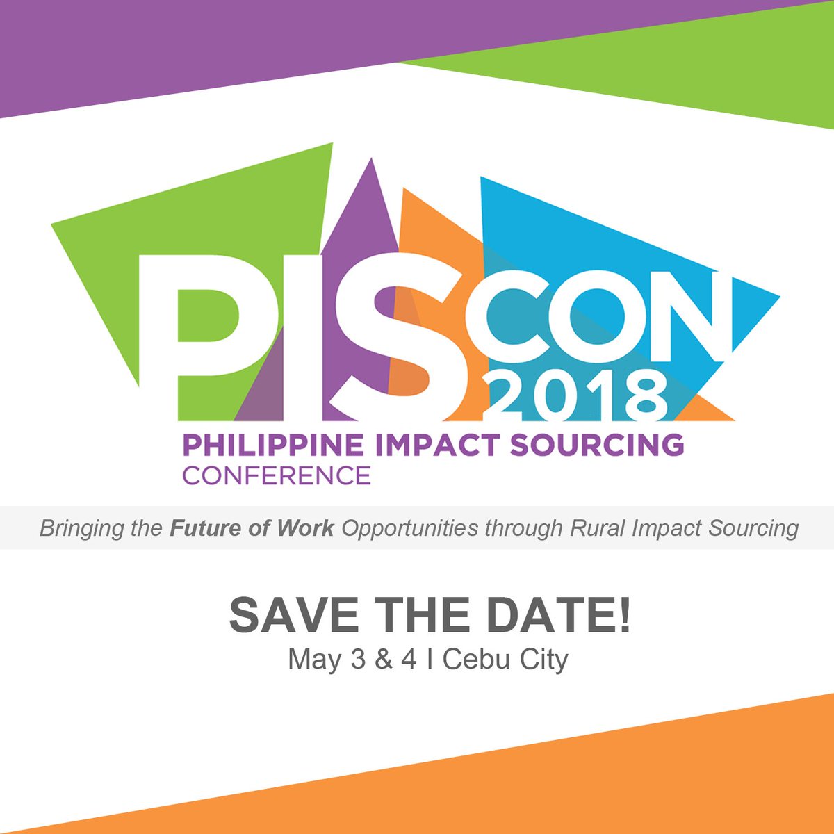 PISConference's tweet image. The 2nd #PISCON is happening real soon! Save the date. #DigitalPH #Digital #RuralImpactSourcing #DICT #OnlineFreelancing #Freelancers #DigitalCareer