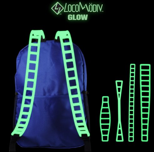 locomodiv's tweet image. You won't be missed with our glow in the dark straps #commute #smartbag #travelinggear